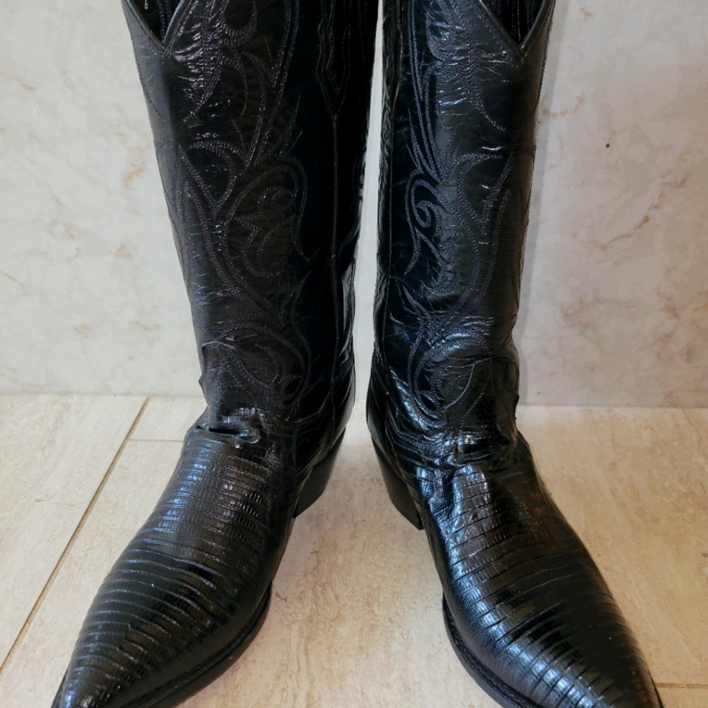 Dan Post leather/lizard boots size 10 great condition